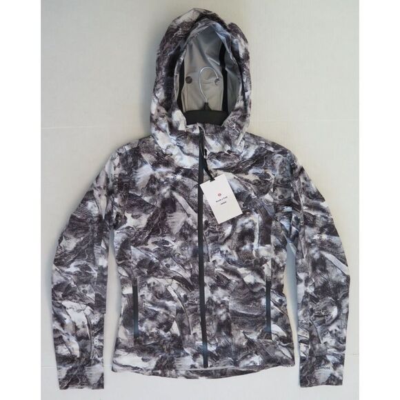 Lululemon Women's Sz 4 Black/White Take Flight Break a Trail Jacket $268 - Rare - Picture 9 of 15